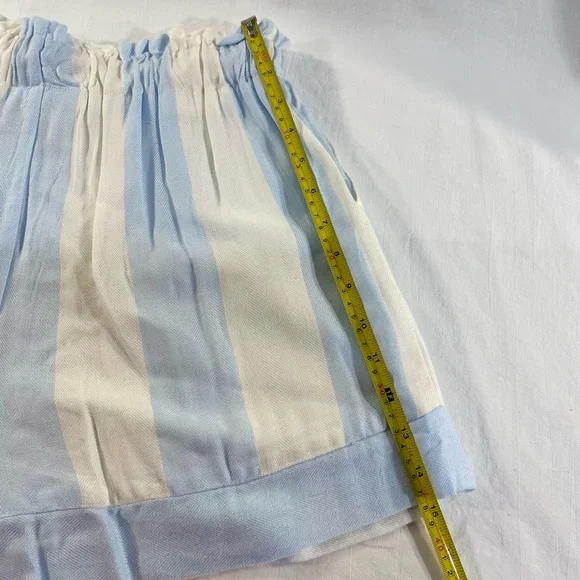 Lauren James Nassau Stripe Paperbag Shorts S - Picture 11 of 13